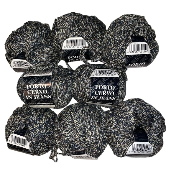 Filatura Di Crosa PORTO CERVO in JEANS Cotton Multicolor Worsted Yarn - Picture 4 of 5